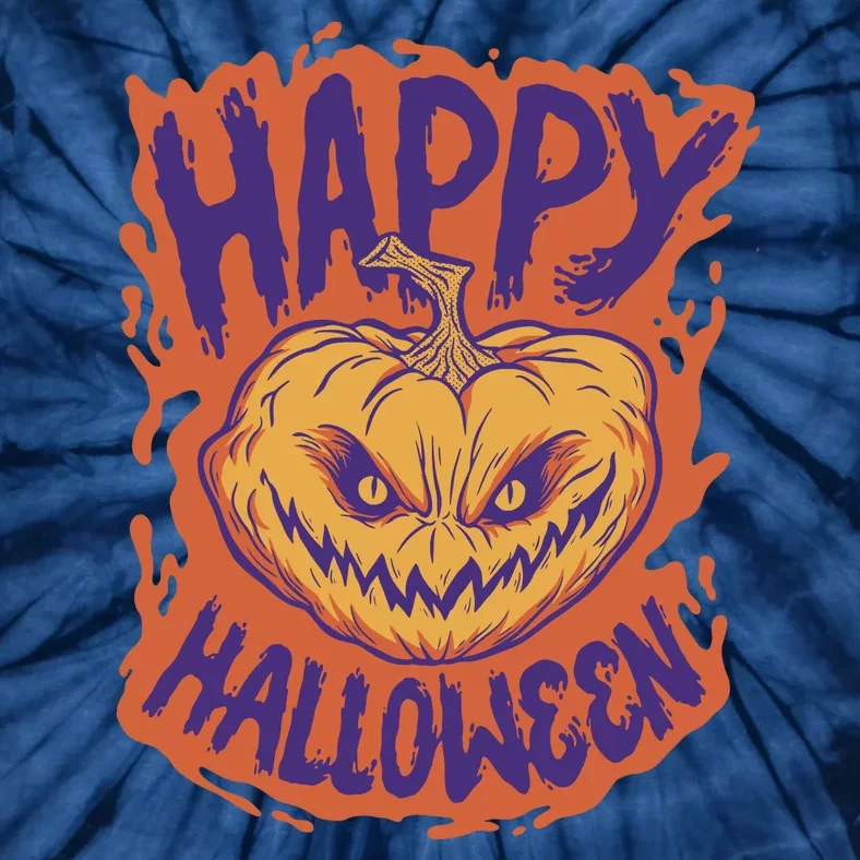 Happy Halloween Spooky Pumpkin Tie-Dye T-Shirt