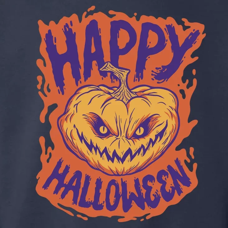 Happy Halloween Spooky Pumpkin Toddler Hoodie