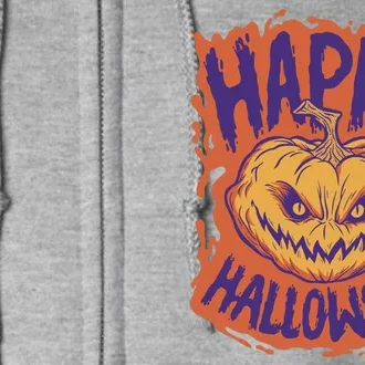 Happy Halloween Spooky Pumpkin Full Zip Hoodie