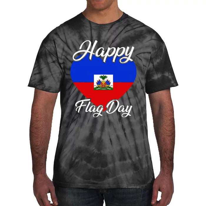 Haiti Heritage Since 1804 Proud Zoe Happy Haitian Flag Day Tie-Dye T-Shirt