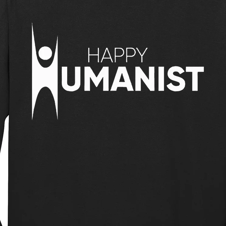 Happy Humanist Symbol Atheist Atheism Secular Long Sleeve Shirt