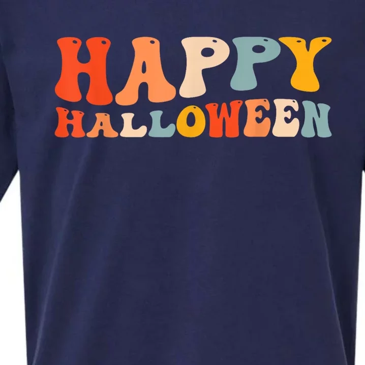 Happy Halloween Spooky Celebration Trick Or Treat Sueded Cloud Jersey T-Shirt