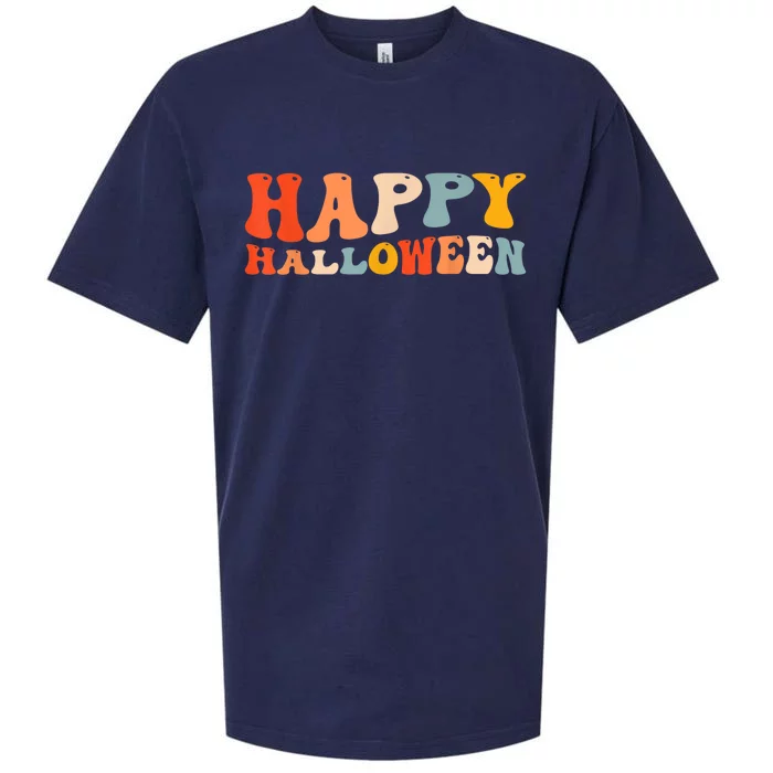 Happy Halloween Spooky Celebration Trick Or Treat Sueded Cloud Jersey T-Shirt