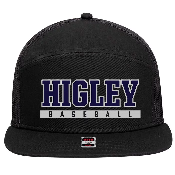 Higley High School Baseball 7 Panel Mesh Trucker Snapback Hat