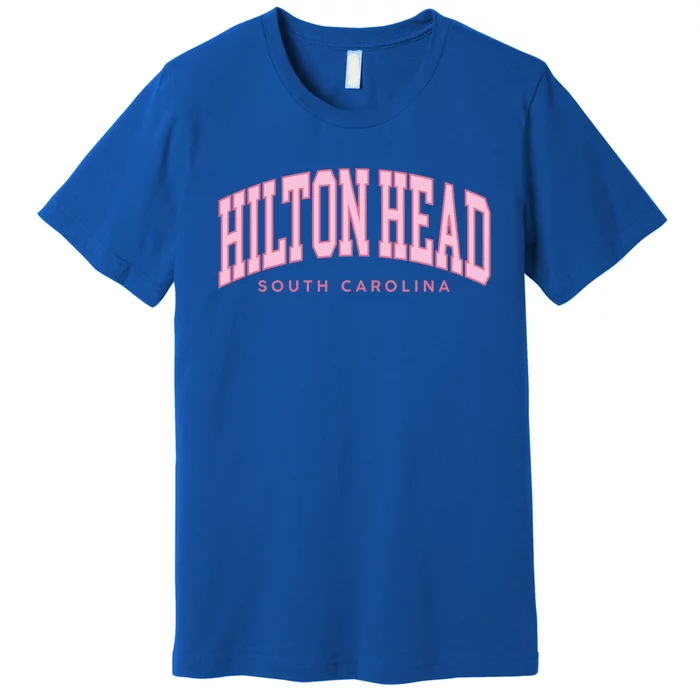 Hilton Head Sc South Carolina Retro Vintage Preppy Gift Premium T-Shirt