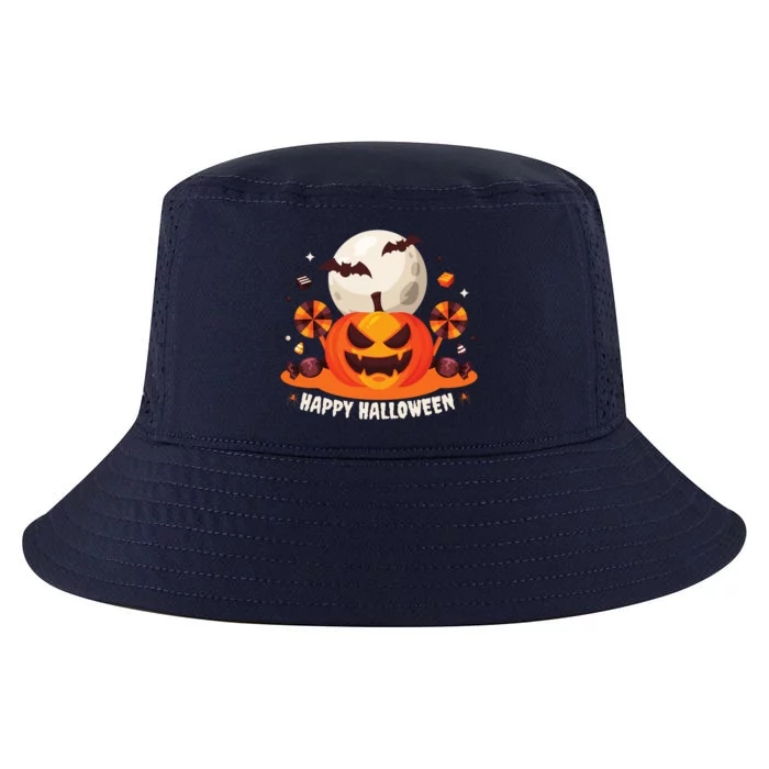 Happy Halloween Spooky Pumpkin Candy Cool Comfort Performance Bucket Hat