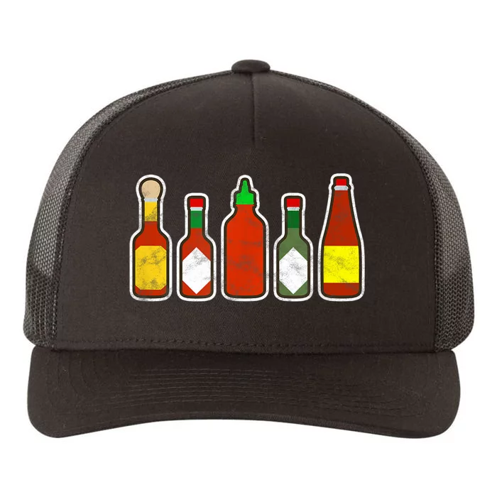 Habanero Hot Sauce Foodie Spicy Hot Mexican Food Yupoong Adult 5-Panel Trucker Hat