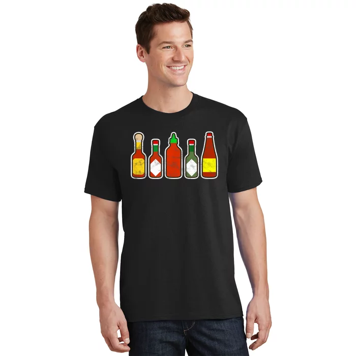 Habanero Hot Sauce Foodie Spicy Hot Mexican Food T-Shirt