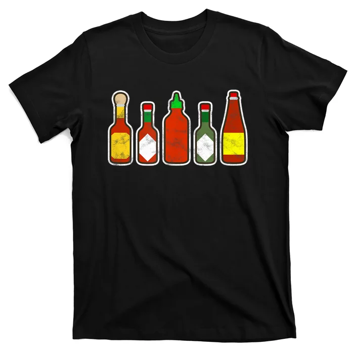 Habanero Hot Sauce Foodie Spicy Hot Mexican Food T-Shirt