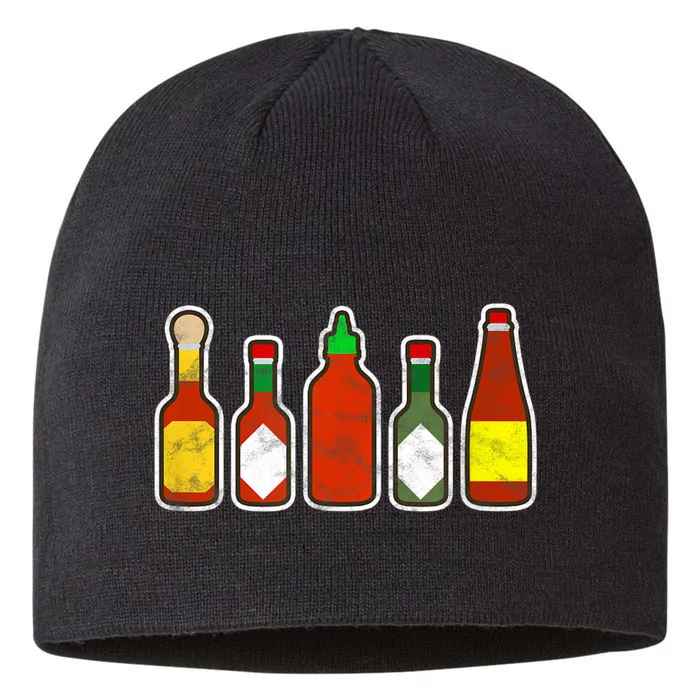 Habanero Hot Sauce Foodie Spicy Hot Mexican Food 8 1/2in Sustainable Knit Beanie