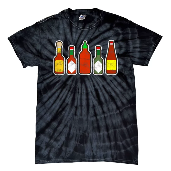 Habanero Hot Sauce Foodie Spicy Hot Mexican Food Tie-Dye T-Shirt