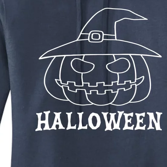 Happy Halloween Spooky Jack O Lantern Women's Pullover Hoodie