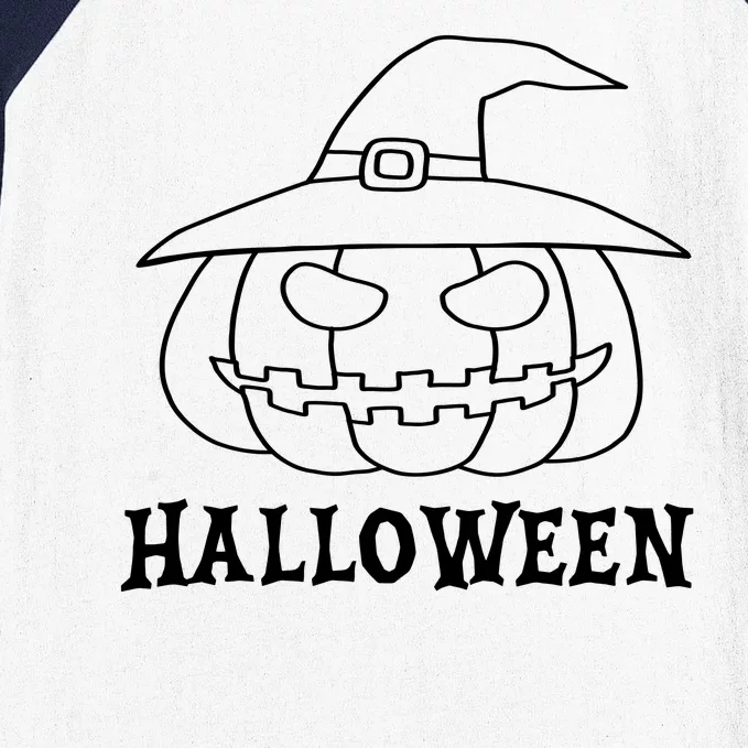 Happy Halloween Spooky Jack O Lantern Baseball Sleeve Shirt