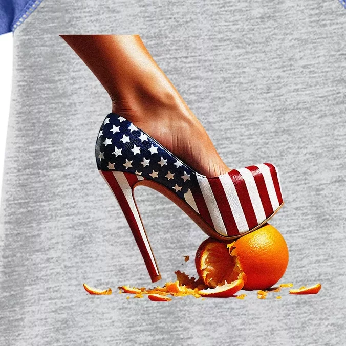 High Heels Squash Oranges; Kamala Harris Election Infant Baby Jersey Bodysuit