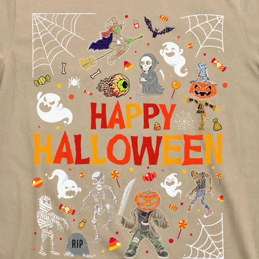 Happy Halloween Scary Spooky Retro Style T-Shirt