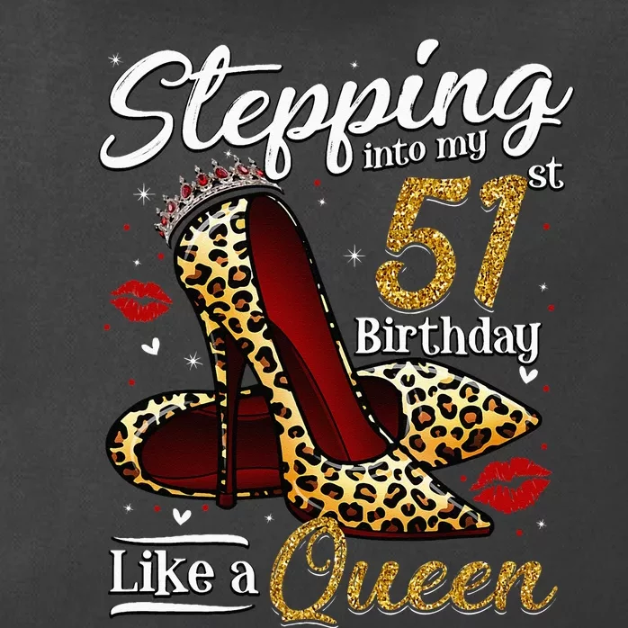 High Heels Stepping Into My 51st Birthday 51 And Fabulous Zip Tote Bag