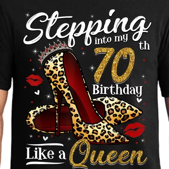 High Heels Stepping Into My 70th Birthday 70 and Fabulous Pajama Set