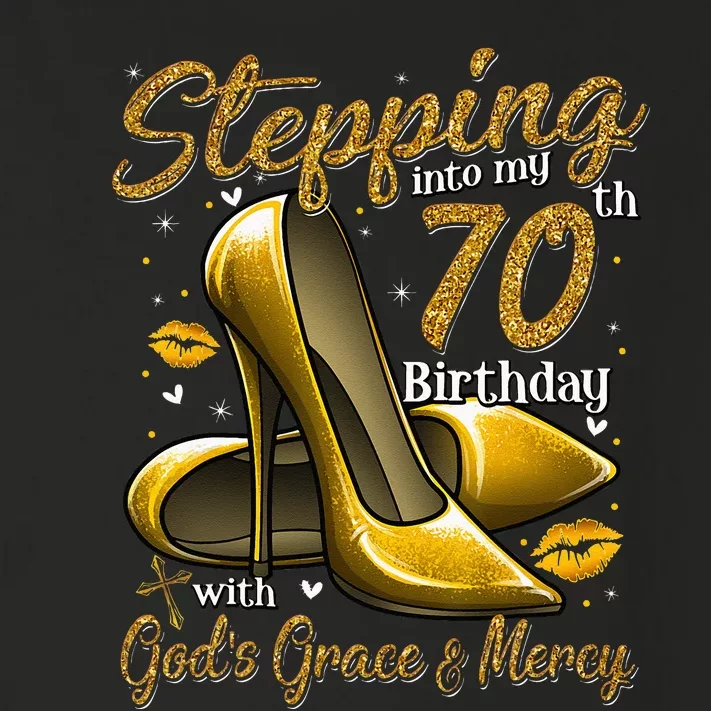 High Heels Stepping Into My 70th Birthday 70 And Fabulous Toddler Long Sleeve Shirt