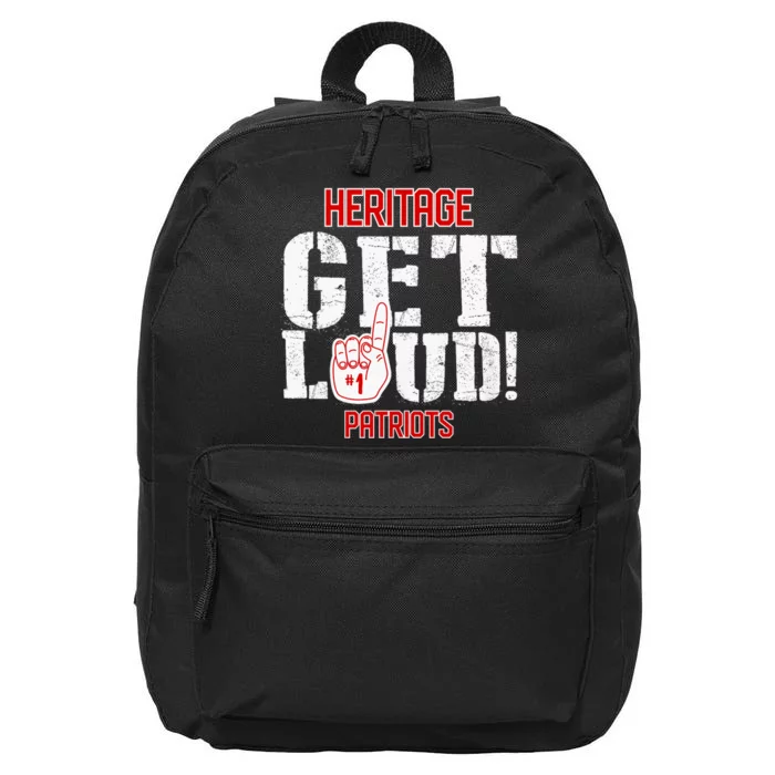 Heritage High School Get Loud Patriots 16 in Basic Backpack