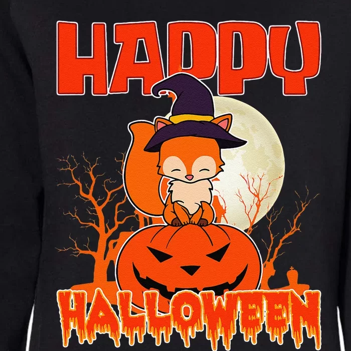 Happy Halloween Spooky Fox And Cute Halloween Fox Womens California Wash Sweatshirt