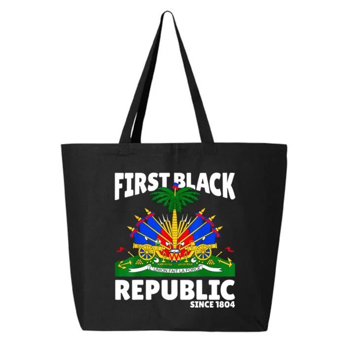 Haiti Heritage Since 1804 Proud Zoe Happy Haitian Flag Day 25L Jumbo Tote