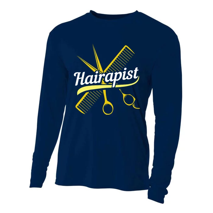 Hairdresser Hairstylist Salon Barber Hairapist Cooling Performance Long Sleeve Crew