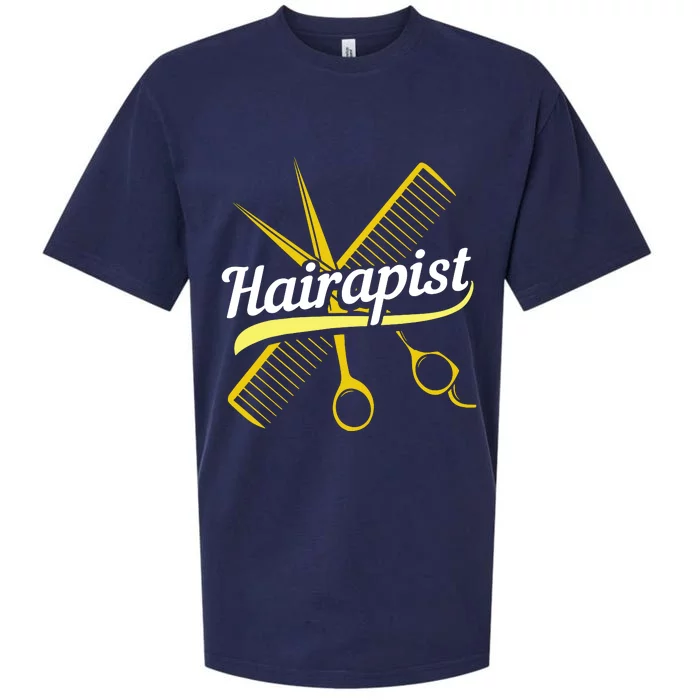 Hairdresser Hairstylist Salon Barber Hairapist Sueded Cloud Jersey T-Shirt