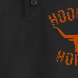 HookEm Horns State Of Texas Bull Head With Longhorns Dry Zone Grid Performance Polo