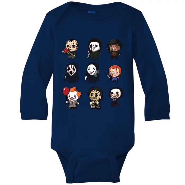 Halloween Horror Shirt Funny Halloween Gift Baby Long Sleeve Bodysuit