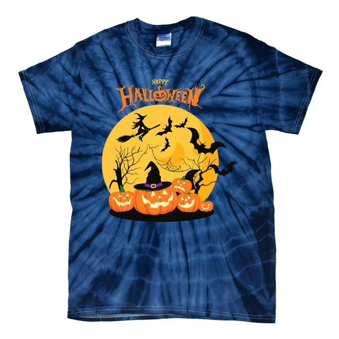 Happy Halloween Spooky Season Tie-Dye T-Shirt