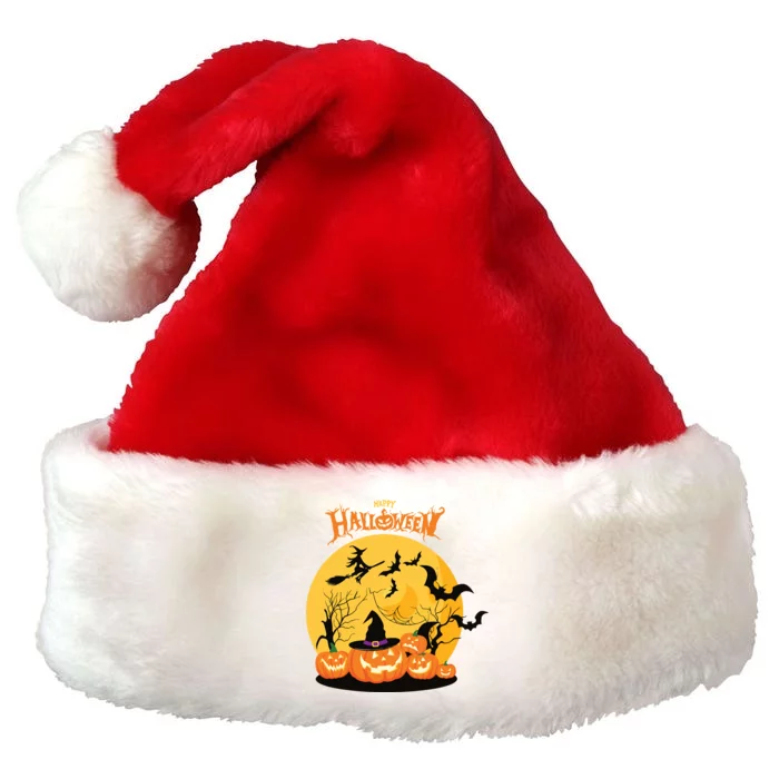 Happy Halloween Spooky Season Premium Christmas Santa Hat