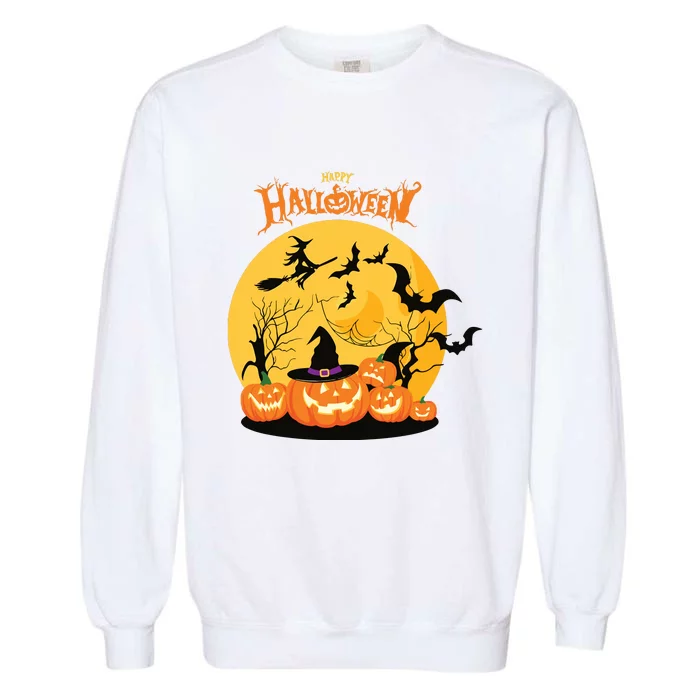 Happy Halloween Spooky Season Garment-Dyed Sweatshirt