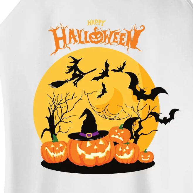 Happy Halloween Spooky Season Women’s Perfect Tri Rocker Tank