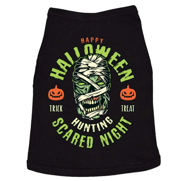 Happy Halloween Scared Night Mummy Doggie Tank