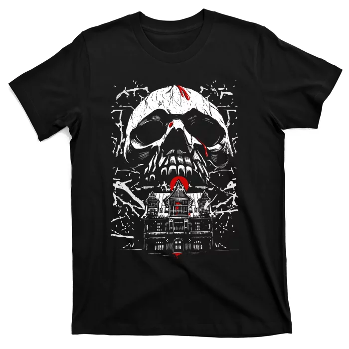 Haunted House Skull T-Shirt