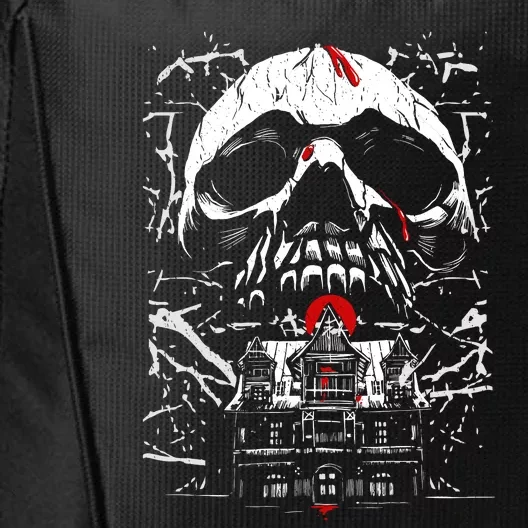 Haunted House Skull City Backpack