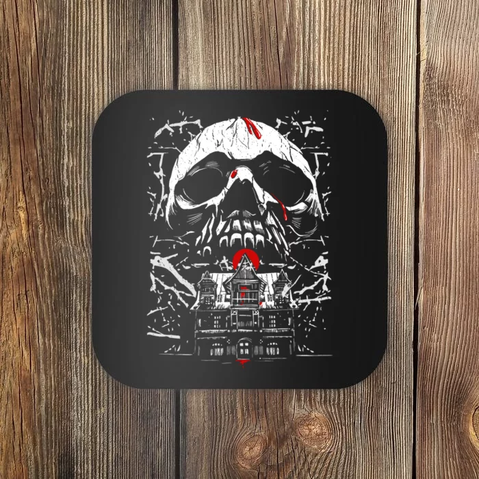 Haunted House Skull Coaster