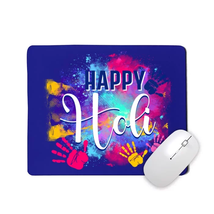 Happy Holi Spring Festival Colorful India Hindu Celebration Gift Mousepad