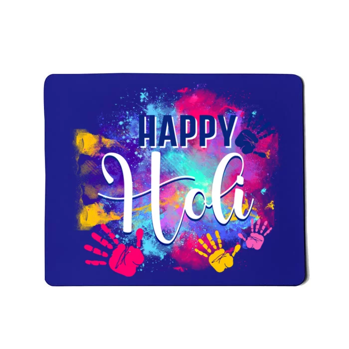 Happy Holi Spring Festival Colorful India Hindu Celebration Gift Mousepad