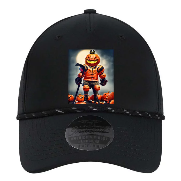 Halloween Hockey Season Pumpkin Player Performance The Dyno Cap