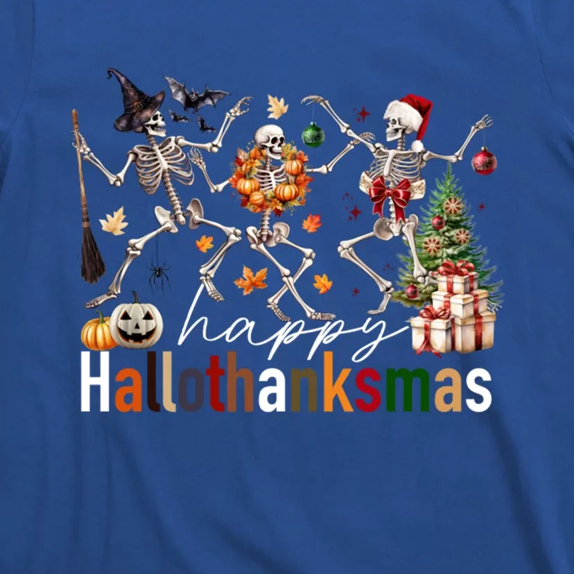 Happy Hallothanksmas Skeleton Gift T-Shirt