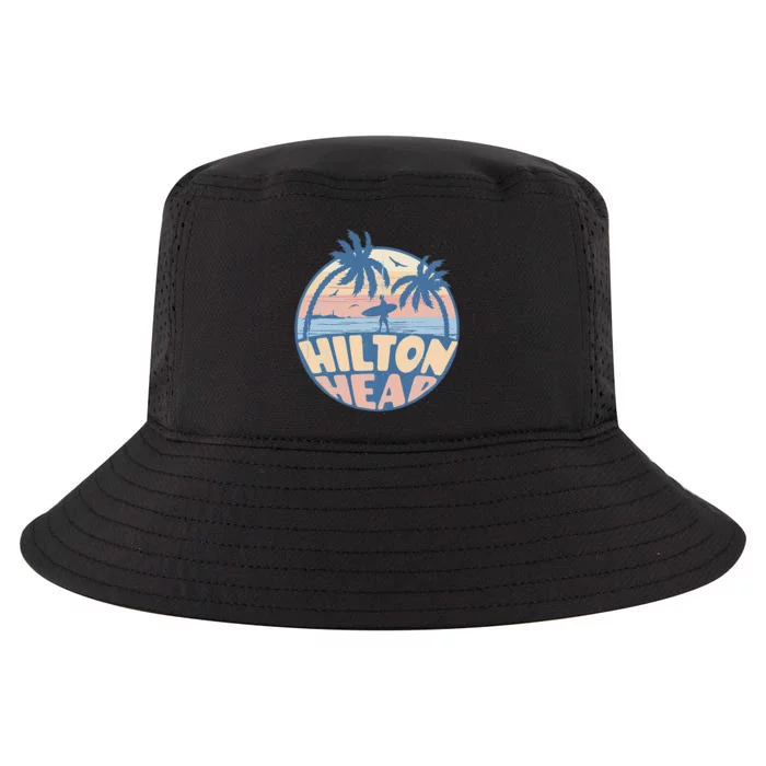 Hilton Head South Carolina Beach Surf Summer Vacation Cool Comfort Performance Bucket Hat