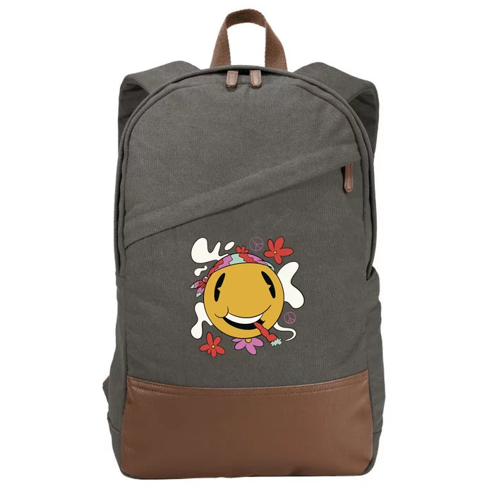 Happy Hippie Smoke Cotton Canvas Backpack