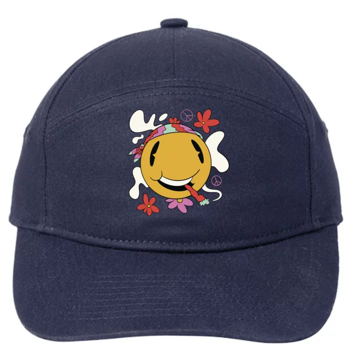 Happy Hippie Smoke 7-Panel Snapback Hat