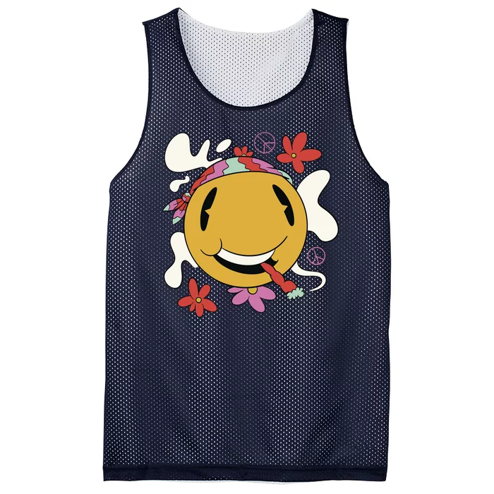 Happy Hippie Smoke Mesh Reversible Basketball Jersey Tank