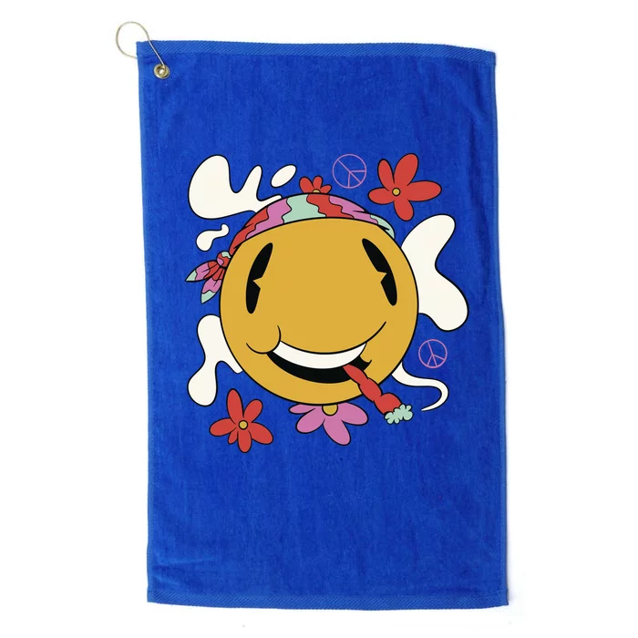 Happy Hippie Smoke Platinum Collection Golf Towel