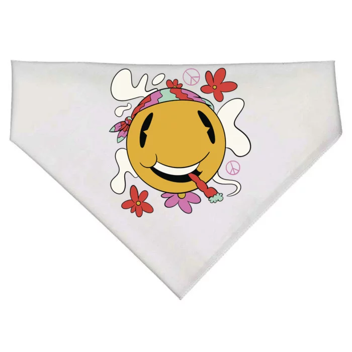 Happy Hippie Smoke USA-Made Doggie Bandana