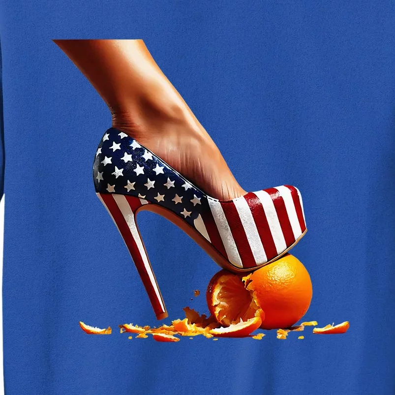 High Heels Squash Oranges; Kamala Harris Election Tall Sweatshirt