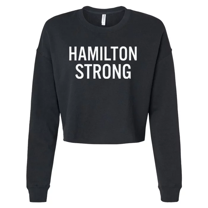 Hamilton High School Strong Cropped Pullover Crew