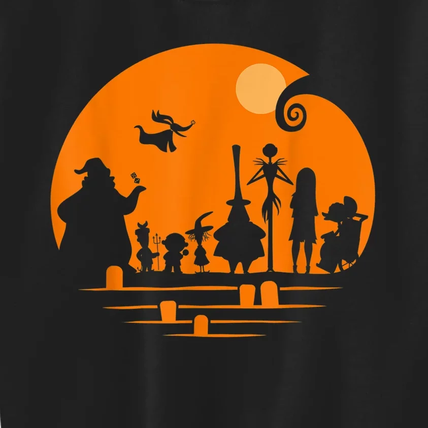 He Halloween Silhouette Kids Sweatshirt